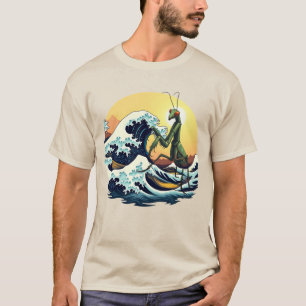 Camiseta Louva-a-Deus Encontra A Grande Onda – Kaiju Único
