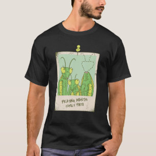Camiseta Louva-a-Deus Família Foto Louva-a-Deus