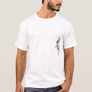 Camiseta Louva-a-deus na parte traseira - t-shirt dos