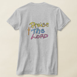 Camiseta "Louvado com o LORD" com as Mulheres Cruzadas Cris