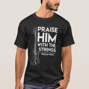 Camiseta Louvado - Culto Cristão - Bass Guitar Playe