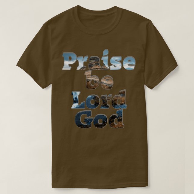 Camiseta Louvado seja Deus (Frente do Design)
