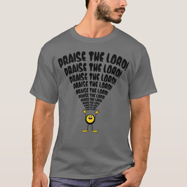 Camiseta Louvado Senhor Emoji (Frente)