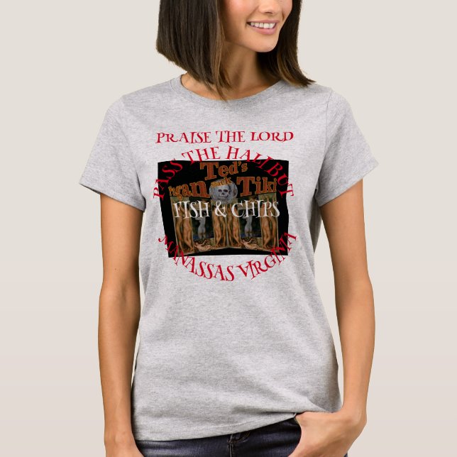 Camiseta Louvando o Palerma do Lorde Ted Pagan Tiki Shack (Frente)