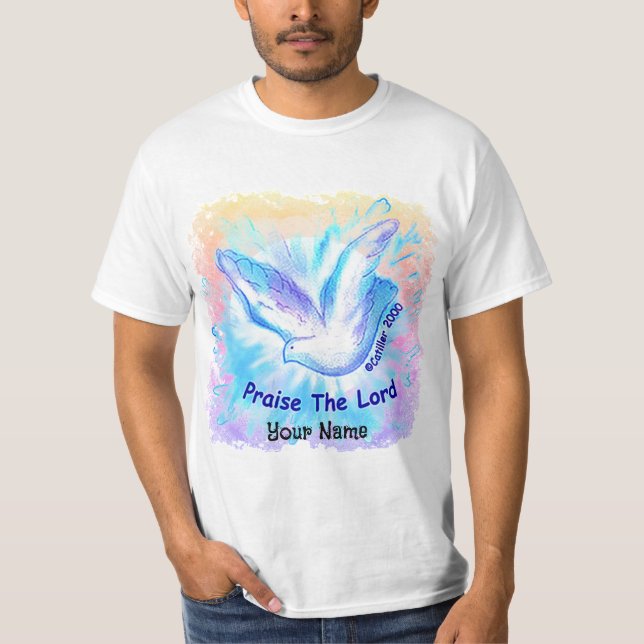 Camiseta Louvando o Senhor Dove Christian (Frente)