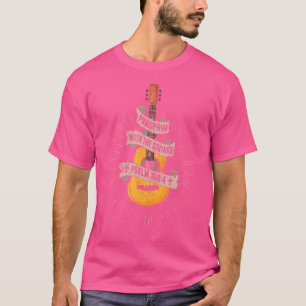 Camiseta Louve-O Com As Cordas Da Violão Acústica De Jesus