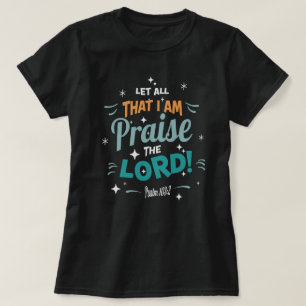 Camiseta Louve o Senhor Teal Inspirador