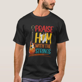 Camiseta Louve-O Violão Música Cristã Músico de Igreja