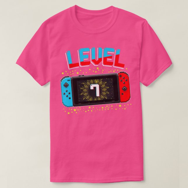 Camiseta Lov do Jogo de Presente do 7 de Nível 7 Desbloquea (Frente do Design)