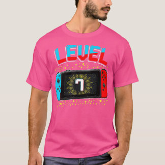 Camiseta Lov do Jogo de Presente do 7 de Nível 7 Desbloquea