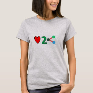 Camiseta Love2Share da Mulher