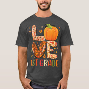 Camiseta Love 1rua Grade Happy Fall Yall Autumn Teacher Stu