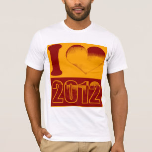 Camiseta Love 2012 - crimson, gold Pop Art Vintage T-Shirt