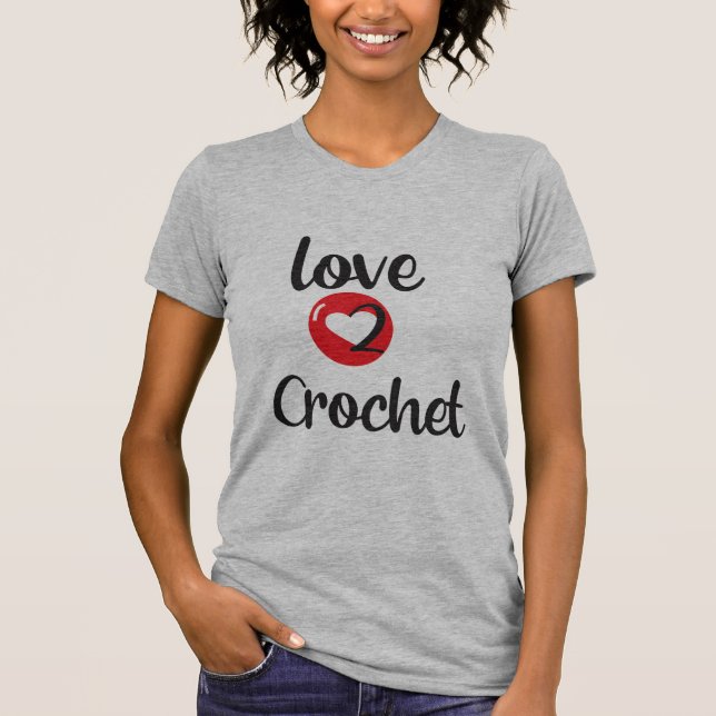 Camiseta Love 2 Crochet (Frente)