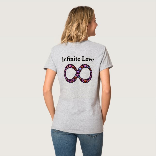 Camiseta Love 2 Infinity - Símbolo T-Shirt (Parte Traseira Completa)