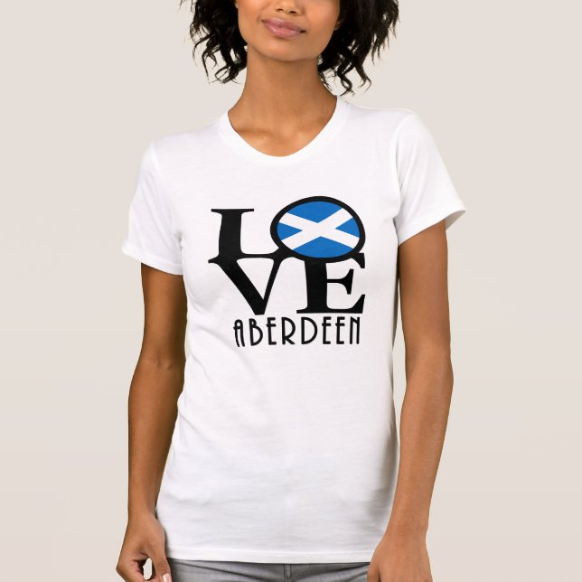 Camiseta LOVE Aberdeen Scotland (Frente)