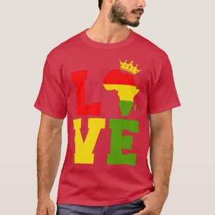 Camiseta Love Africa Black History Month 2022 African Ameri