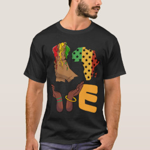 Camiseta Love Africa Map Melanin African Continent American