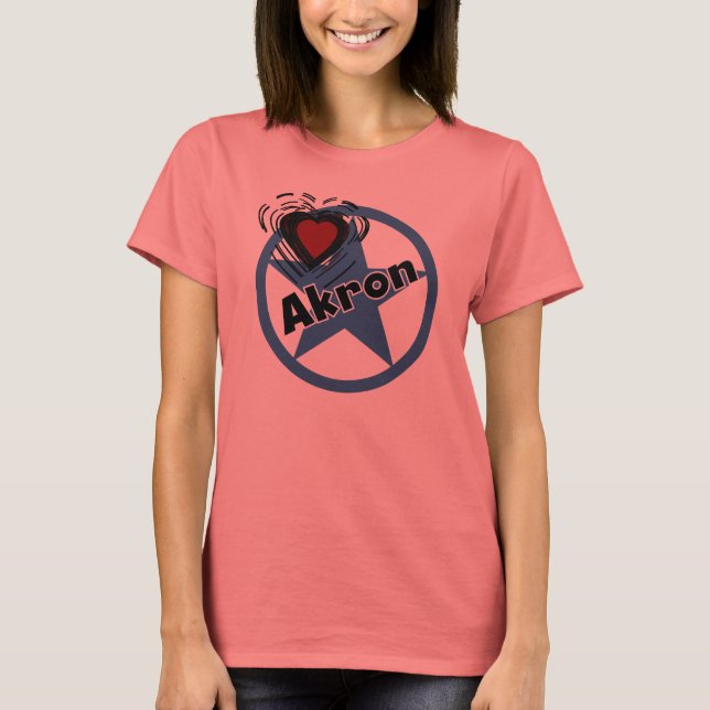 Camiseta Love Akron T-shirt (Frente)