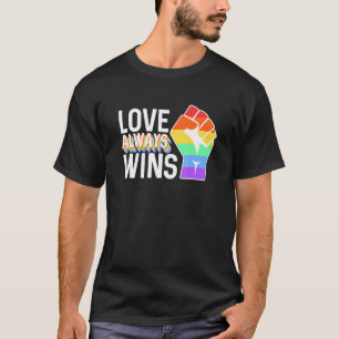 Camiseta Love Always Win Orgulho gay Lgbtq Community
