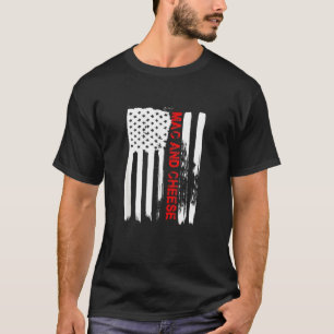 Camiseta Love America Mac E Cheese Shirt Engraçado Bandeira