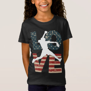 Camiseta LOVE American SoftballGirls Roupa