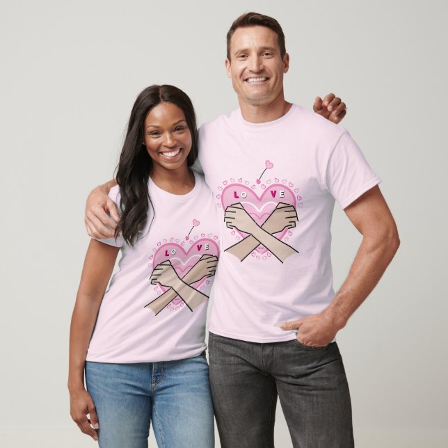 Camiseta LoVe, AmOr in Sign Language (Unissex)