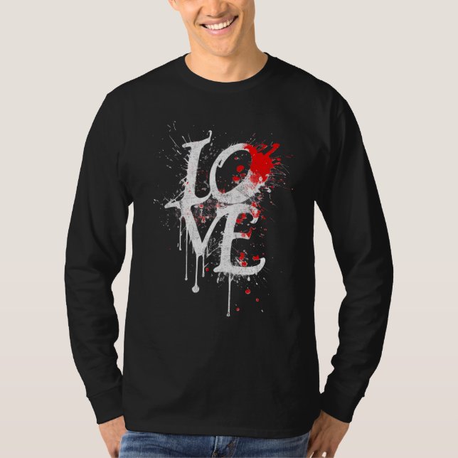 Camiseta Love, amore, Liebe, amor, aimer, splash street art (Frente)