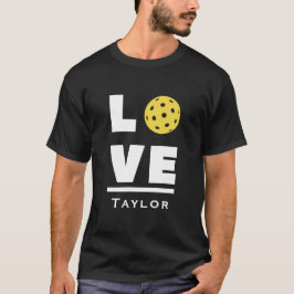 Camiseta Love And Live Pickleball Sports Fan Custom Name