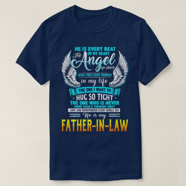 Camiseta Love And Remembered Every Single Day He Is My Fath (Frente do Design)