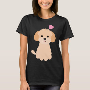 Camiseta Love Apricot Shih Poo Shihpoo Shih Tzu Poodle Mix