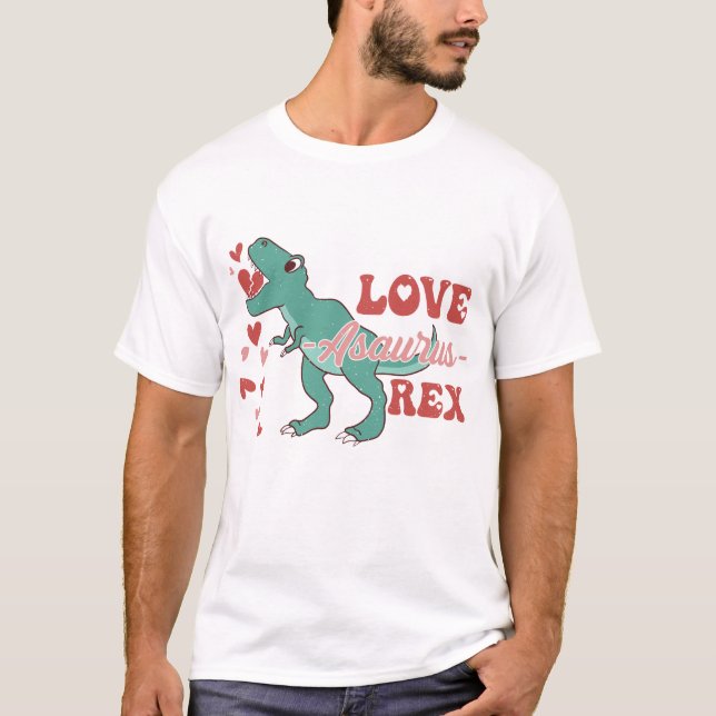 Camiseta Love-Asaurus Rex Funny (Frente)