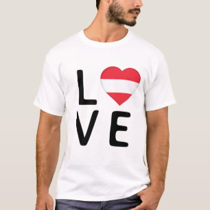 Camiseta Love - Austria Flag