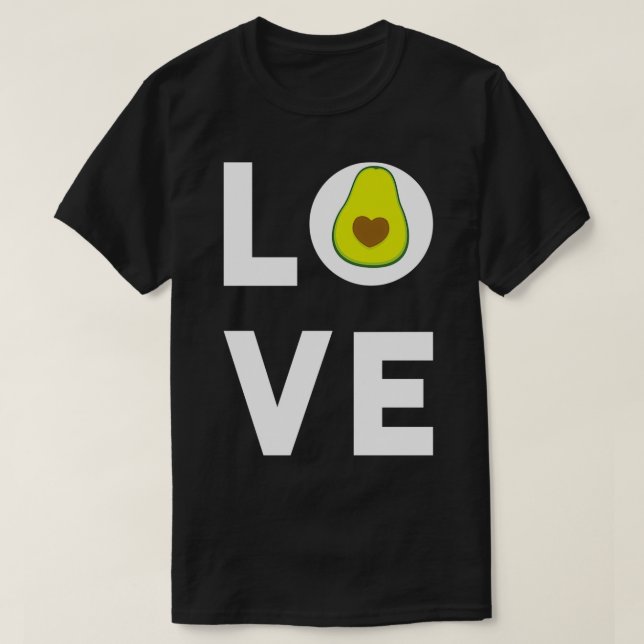 Camiseta Love Avocado Funny (Frente do Design)