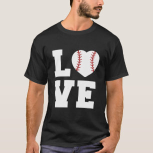 Camiseta Love Baseball Word Art