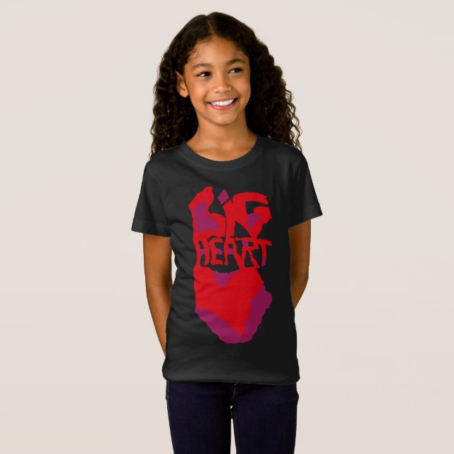 Camiseta Love.Big heart/Corazon Grande love by Masanser pix (Frente Completa)