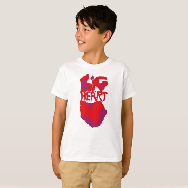 Camiseta Love.Big heart/Corazon Grande love by Masanser pix (Frente Completa)