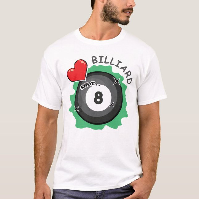 Camiseta Love Billiard (Frente)