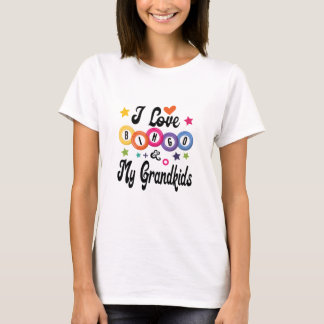 Camiseta love bingo and my grandkids, Funny Grandma Bingo