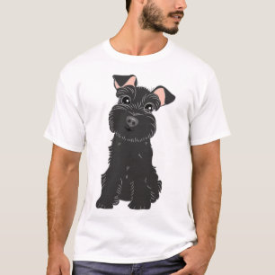 Camiseta Love Black Miniature Schnauzer Sticker