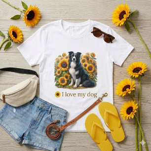 Camiseta Love Border Collie Dog T-Shirt