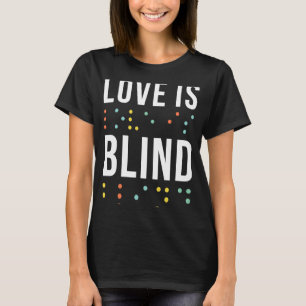 Camiseta Love Braille Alphabet Braille Language Letters Bra