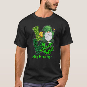 Camiseta Love Brother Costume Dia de São Patrício Gnomo Irl