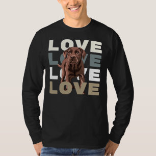 Camiseta Love Brown Labrador Retriever Fed Scoop