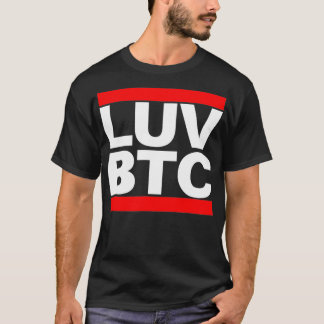 Camiseta Love BTC Bitcoin Cryptocurrency 