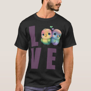 Camiseta Love Budget Mãe Bugerigar Parakeet Bird