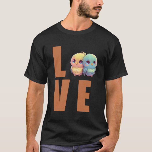 Camiseta Love Budget Mãe Bugerigar Parakeet Bird 1 (Frente)
