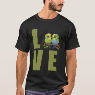 Camiseta Love Budget Mãe Bugerigar Parakeet Bird 17