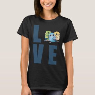 Camiseta Love Budget Mãe Bugerigar Parakeet Bird 25