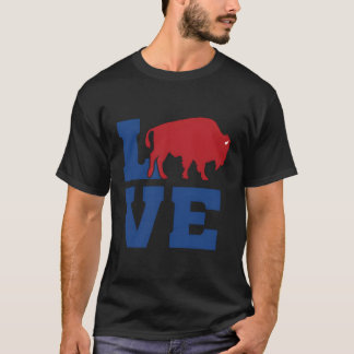 Camiseta Love Buffalo Vintage Ny Futebol Sports Gift